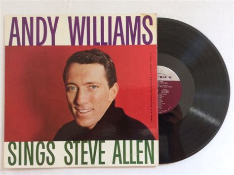Andy Williams Sings Steve Allen Vinyl Lp Cadence Clp 3027 1st Us Press