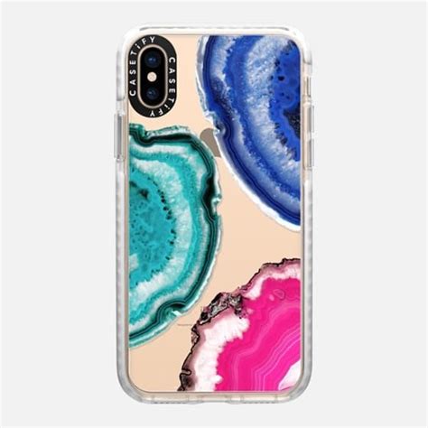 Casetify Impact Iphone Xs Case Tris Of Agate By Emanuela Carratoni