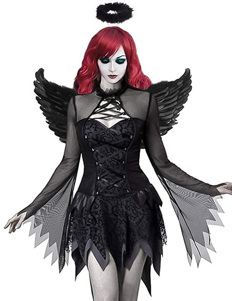 Buy Women Fallen Sexy Angel Dress Dark Evil Costume Adult Female
