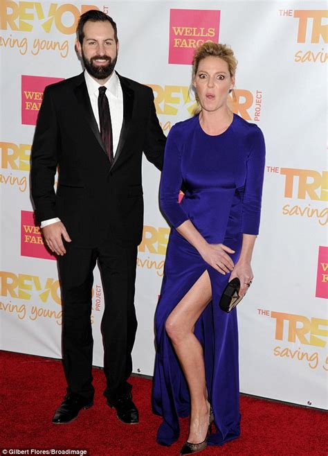 Katherine Heigl In Velvet Gown For Trevorlive In La With Husband Josh