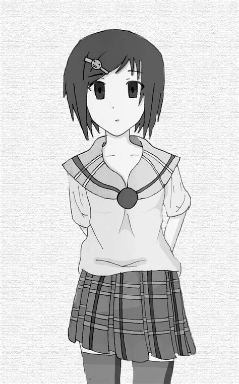Anime Drawing School Girl By Ineedpractice On Deviantart
