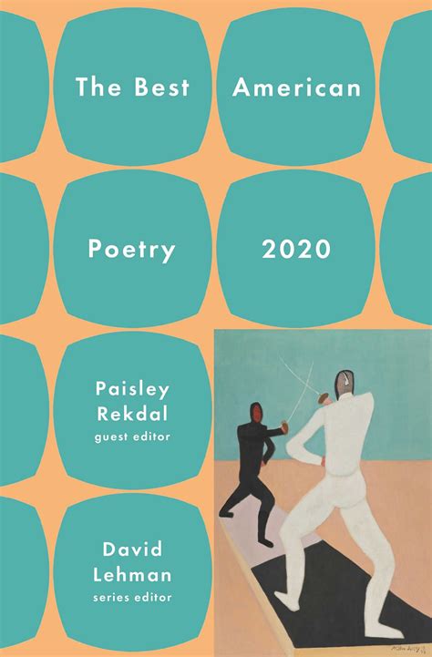 The Best American Poetry 2020 Book By David Lehman Paisley Rekdal