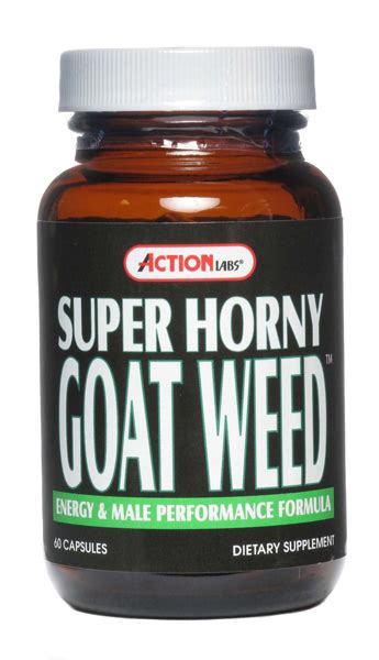 Action Labs Super Horny Goat Weed Sexual Dietary Supplement 60