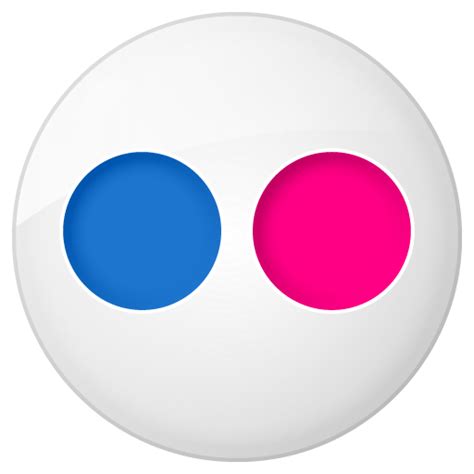 Button Flickr Social Icon