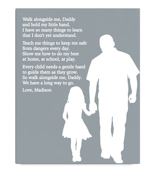 Dad And Daughter Poem Print Hypolita Co