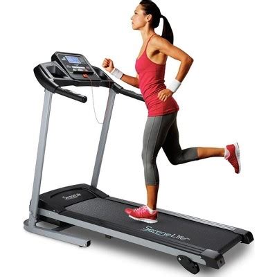 Serenelife Folding Treadmill Exercise Running Machine Black Gray