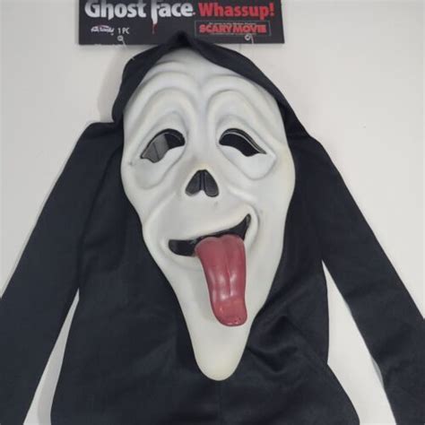 Scream Ghostface Scary Movie Whassup Tongue Stoned Mask Ghost Face 2022
