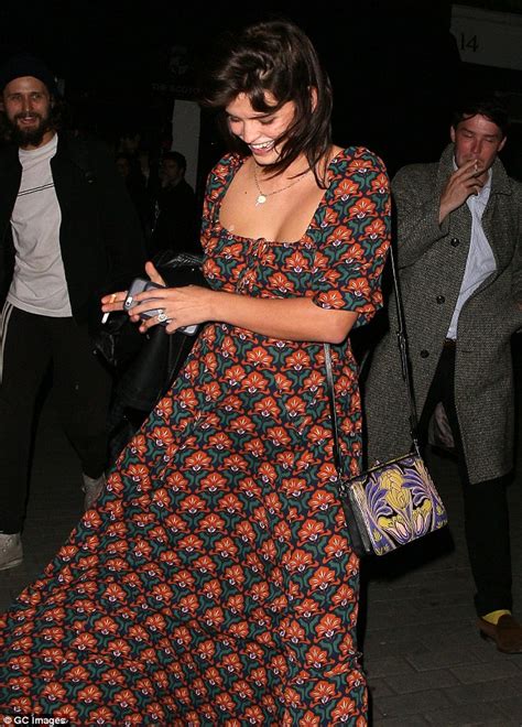 Pixie Geldof Stuns In Plunging Printed Dress As She Heads Out In London