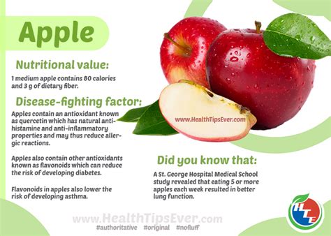 Apple Fruit Health Benefits With Infographics Health Tips Ever Magazine