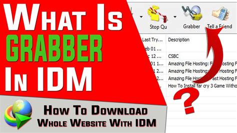 Merupakan sebuah aplikasi gratis yang berfungsi. What Is IDM Grabber ? || How To Download Whole Website For ...