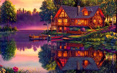 Download Lake House Wallpapers Gallery