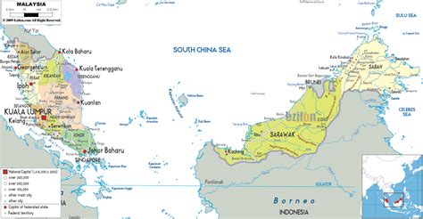 Malaysia is a country in southeast asia, on the malay peninsula, as well as on northern borneo. Detailed Political Map of Malaysia - Ezilon Maps