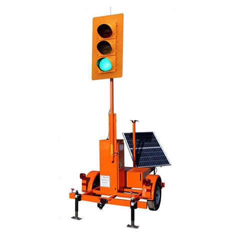 Roadside Type Portable Traffic Signal National Barricade And Sign