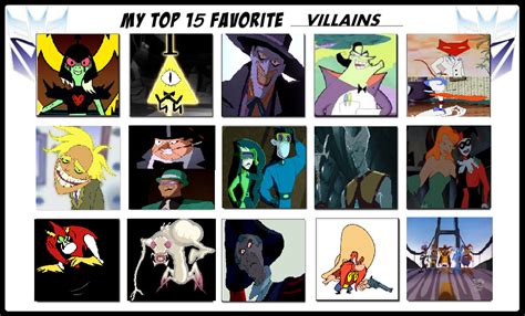 My Top 15 Favorite Villains By Txtoonguy1037 On Deviantart