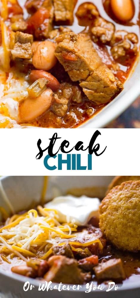 My family and i are big fans of homemade chili! Easy Steak Chili | Leftover Prime Rib, leftover steak ...