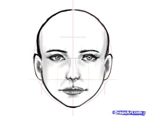 How To Draw Human Head 34 View Drawing Tutorial Face