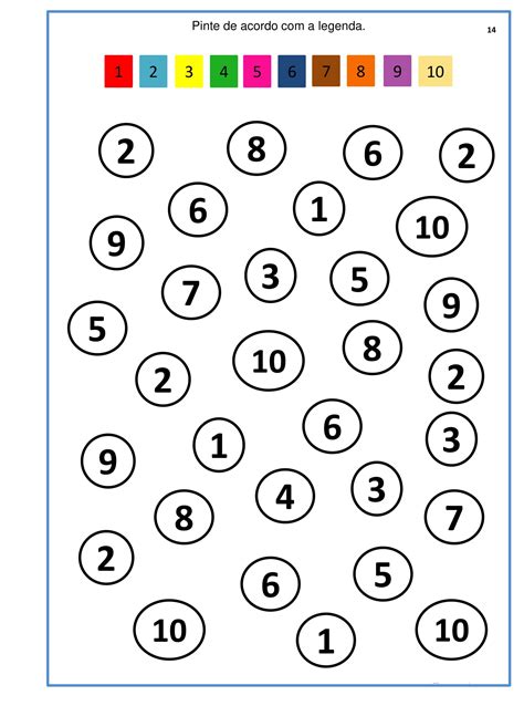 Atividades Com Numeros De 1 A10