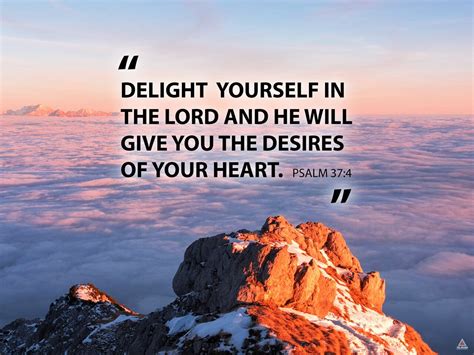 Psalm 37 4 Poster Delight Yourself In The Lord Bible Verse Quote Wall