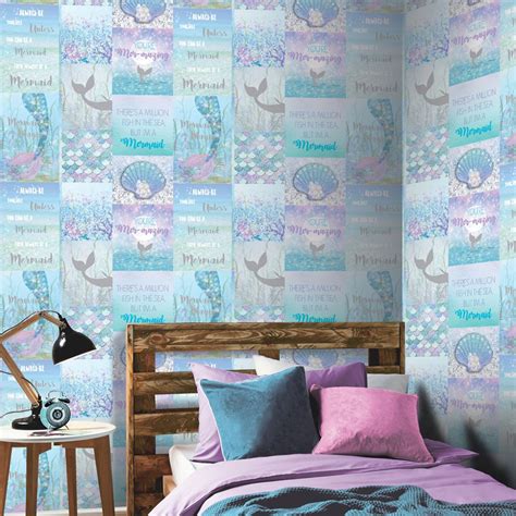 Amazing gallery of interior design and decorating ideas of turquoise wallpaper in bedrooms, living rooms, dens/libraries/offices, girl's. Turquoise Girls Bedroom Wallpaper - Zerocloud Wallpaper