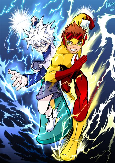Killua Vs Kid Flash By Elyoncat On Deviantart