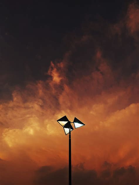 Lantern Lighting Twilight Sky Clouds Hd Phone Wallpaper Peakpx