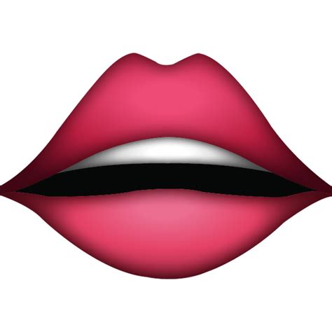 Lip Bite Mouth Emoji Png ~ Lip Bite Emoji Mouth Transparent Background