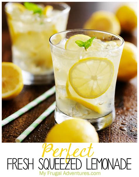 Perfect Homemade Fresh Squeezed Lemonade Recipe My Frugal Adventures Homemade Lemonade