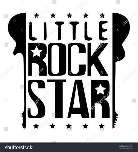 Little Rock Star Typography Vector Stock Vector 583598875 Shutterstock