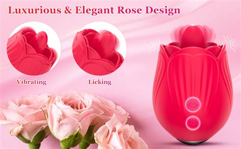 Rose Toys Vibrator Sex Toys Rose Sex Stimulator For Women Clitoris Tongue Licking