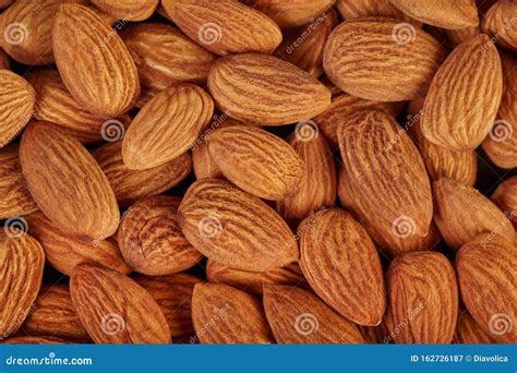 Almond Nut Texture Closeup Stock Image Image Of Seed 162726187