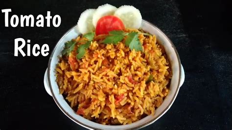 Tomato Rice Simple And Spicy Tomato Fried Rice Tomato Pulao