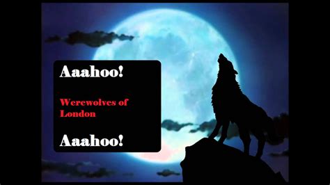 Werewolves Of London Lyrics Youtube