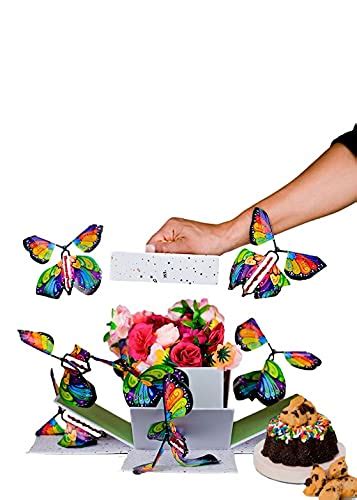 Send A Cake Explosion Box T With Flying Butterfly Surprise Birthday