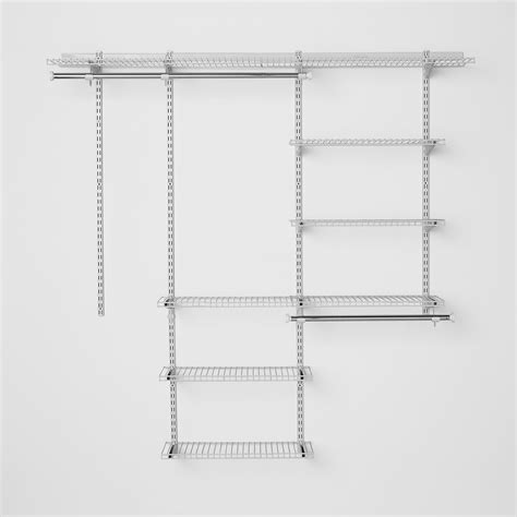 Rubbermaid Configurations Deluxe Closet Kit, White, 3-6 Ft., Wire