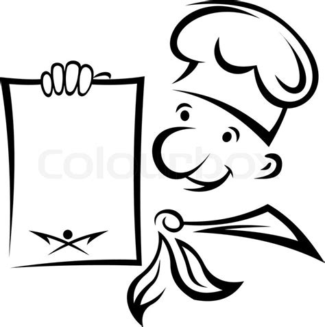 Posted on september 26, 2020. Fröhlich Chef mit Menü | Vektorgrafik | Colourbox