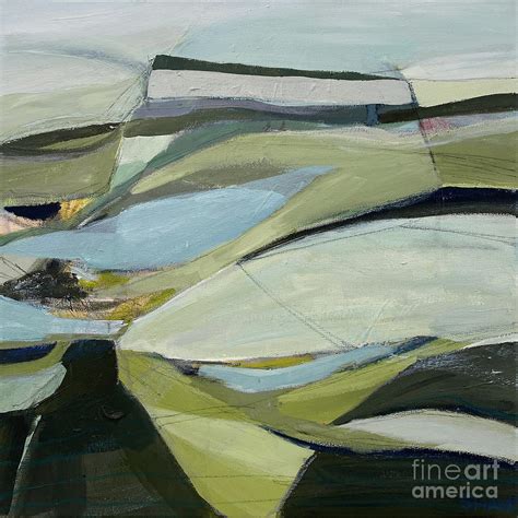 Landslide Square Abstract Landscape Painting By Shany Porras Art
