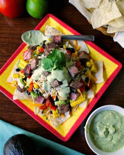 Grilled Steak And Rice Taco Salad With Creamy Avocado