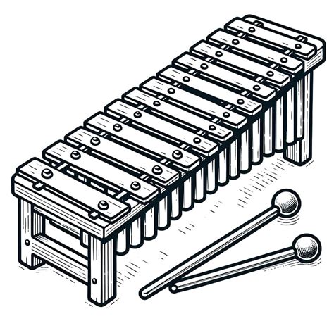 Xylophone Printable For Kids Coloring Page Download Print Or Color