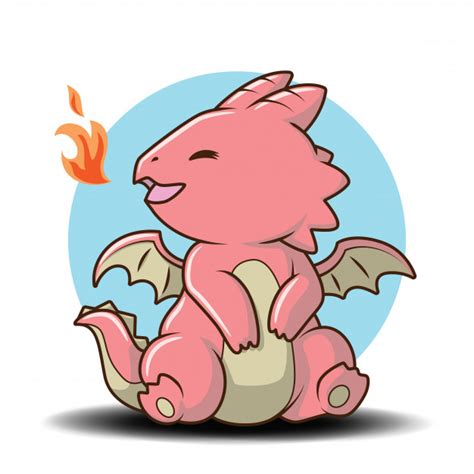 Voir plus d'idées sur le thème dessin trop mignon, dessin, image noel. Personnage De Dessin Animé Mignon Bébé Dragon, Concept De ...