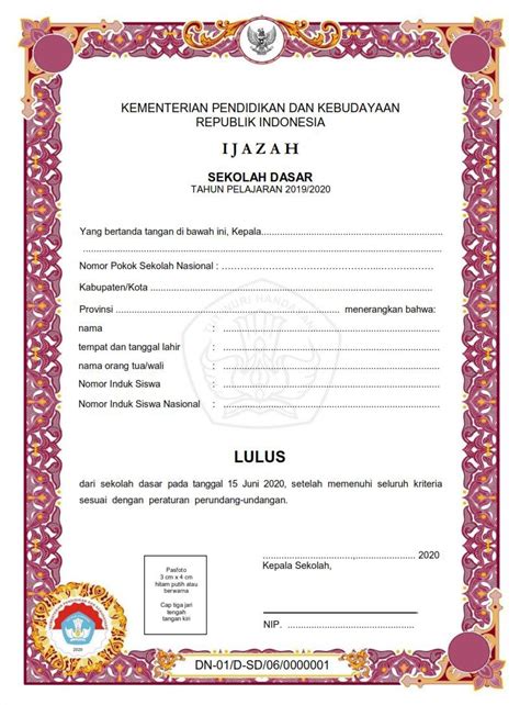 Download Juknis Penulisan Ijazah Tata Cara Penulisan Blangko Ijazah