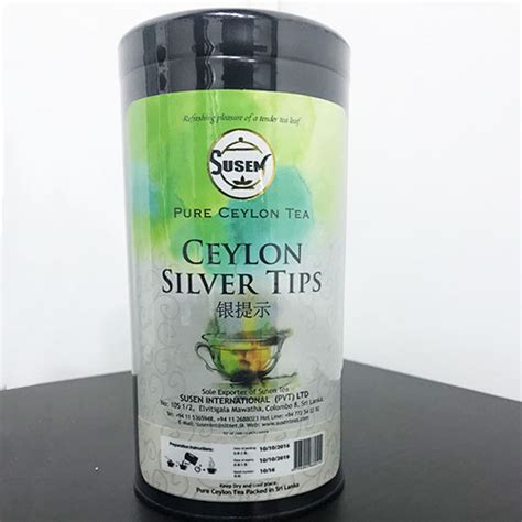 Susen Pure Ceylon Silver Tips Tea 100g Tin Junglelk