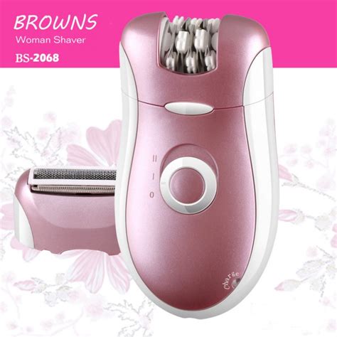 brown womens hair removal epilator and shaver shebrands