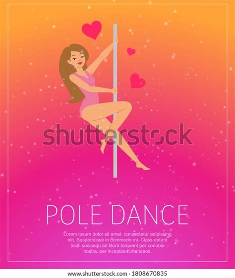소녀 댄싱 극 포스터 배경 정보 스톡 벡터 로열티 프리 1808670835 shutterstock