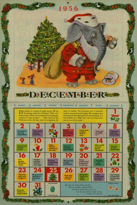 The Golden Calendar 1956 Illustrated By Richard Scarry By John Peter