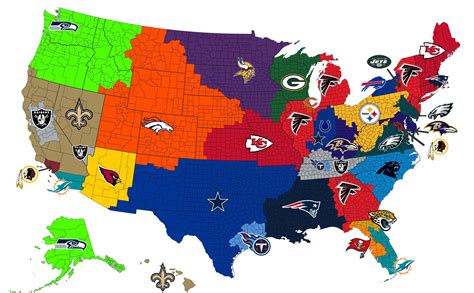 States With Nfl Teams Map Map Printable Map Of The Us