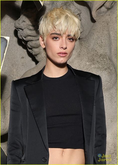 full sized photo of dixie damelio debuts new blonde hair at saint laurent fashion show 03