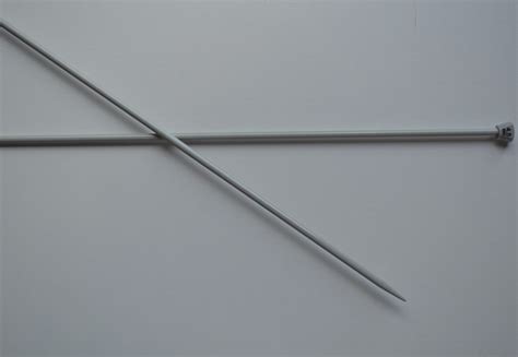 Metal Knitting Needles 40 Cm Multiple Diameters Available Etsy