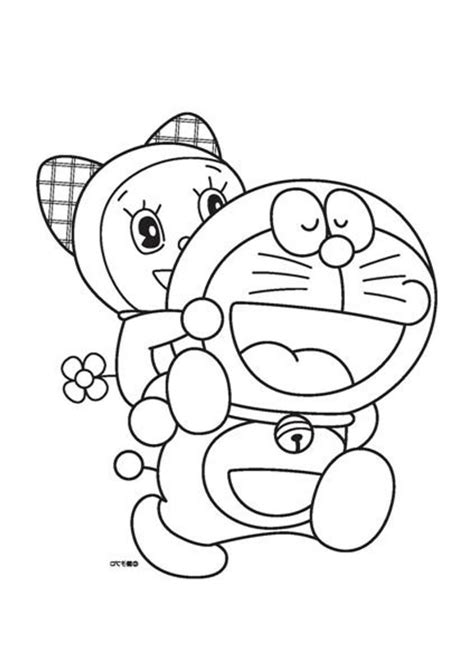 Doraemon In A Chilling Mood Coloring Pages Richard Fernandezs