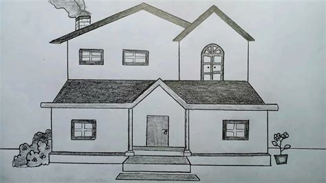 My Dream House Drawing 😍😍 House Drawing For School Project Easy