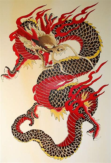 Traditional Chinese Dragon Dragon Illustration